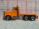 Orange Peterbilt 1/80 1981 Hot Wheels Diecast Car