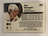 #567 Ray Bourque Boston Bruins 1991-92 Pro Set Hockey Card