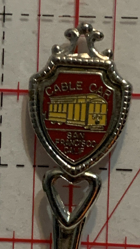 Cable Car San Francisco California Fort  Souvenir Spoon