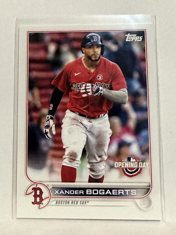 #173 Xander Bogaerts Boston Red Sox 2022 Topps Opening Day Baseball Card