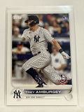 #140 Trey Amburgey Rookie New York Yankees 2022 Topps Opening Day Baseball Card