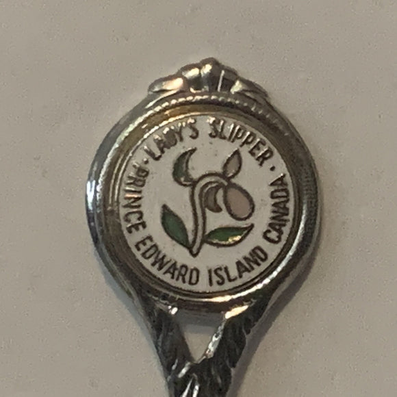 Lady's Slipper Prince Edward Island Canada Flowers collectable Souvenir Spoon PI