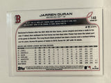 #148 Jarren Duran Rookie Boston Red Sox 2022 Topps Opening Day Baseball Card