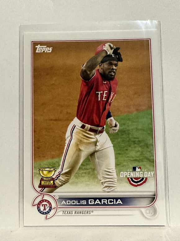 #135 Adolis Garcia All Star Rookie Texas Rangers 2022 Topps Opening Day Baseball Card