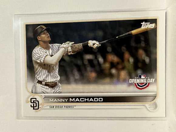 #82 Manny Machado San Diego Padres 2022 Topps Opening Day Baseball Card
