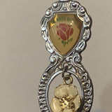 The Bayer Glacier Alberta Wild Rose collectable Souvenir Spoon PI
