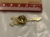Skull and Cross Bones Guitar Lapel Hat Pin CX