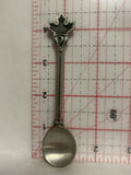 Maple Leaf Question Mark Pewter Souvenir Spoon