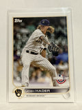 #29 Josh Hader Milwaukee Brewers 2022 Topps Opening Day Baseball Card