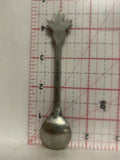 Maple Leaf Question Mark Pewter Souvenir Spoon