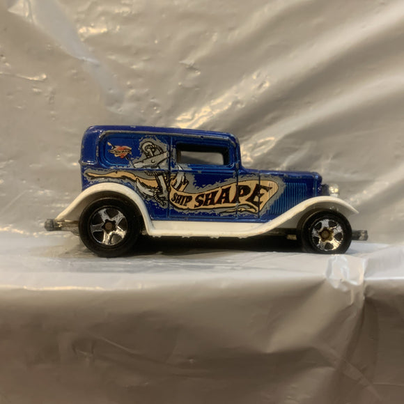 Blue Ship Shape Hot Wheels Loose Diecast Car 1/64 HO