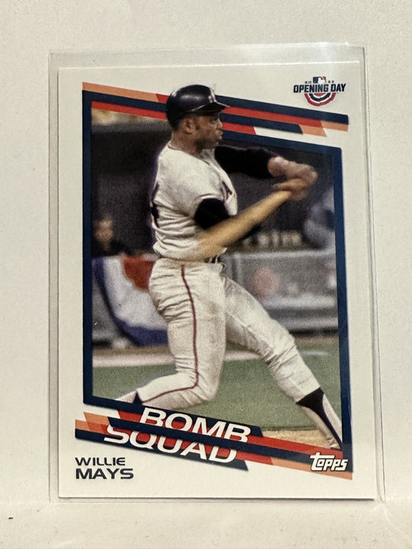 #BS-6 Willie Mays San Francisco Giants 2022 Topps Opening Day Baseball Card