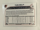 #23 Alex Wells Rookie Baltimore Orioles 2022 Topps Opening Day Baseball Card