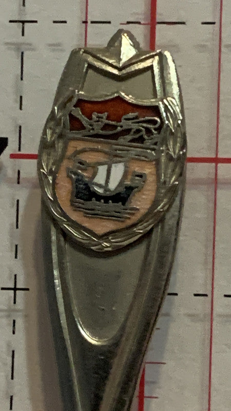 Fredericton New Brunswick Crest Emblem   Souvenir Spoon