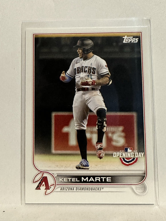 #217 Ketel Marte Arizona Diamondbacks 2022 Topps Opening Day Baseball Card