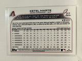 #217 Ketel Marte Arizona Diamondbacks 2022 Topps Opening Day Baseball Card