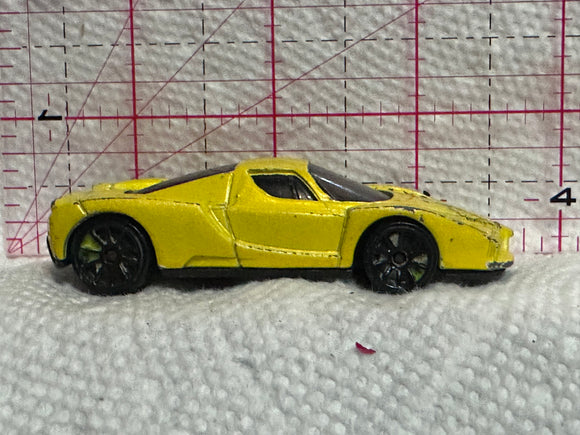Yellow Enzo Ferrari 2002 Hot Wheels Diecast Car