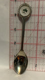 Green Shamrock  Silverplated Souvenir Spoon