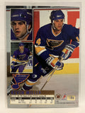 #186 Kevin Miller St Louis Blues 1994-95 Fleer Ultra Hockey Card