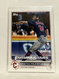 #85 Triston Mckenzie Future Stars Cleveland Guardians 2022 Topps Opening Day Baseball Card