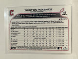 #85 Triston Mckenzie Future Stars Cleveland Guardians 2022 Topps Opening Day Baseball Card