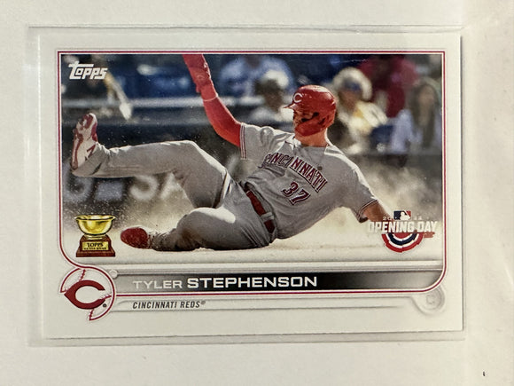 #64 Tyler Stephenson Cincinnati Reds 2022 Topps Opening Day Baseball Card