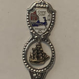 Cape Cod Massacheusetts Sail Boat collectable Souvenir Spoon PI
