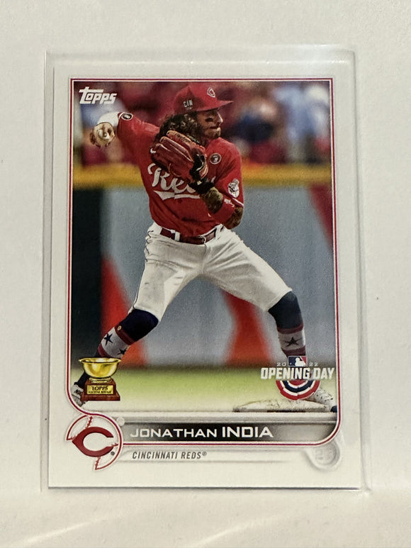 #40 Jonathan India All Star Rookie Cincinnati Reds 2022 Topps Opening Day Baseball Card