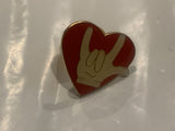 I Love You Hand Signal Heart Lapel Hat Pin CY