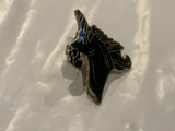 Black Unicorn Lapel Hat Pin CY