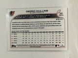 #201 Cedric Mullins Baltimore Orioles 2022 Topps Opening Day Baseball Card