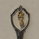 Aloha From Hawaii Pineapple collectable Souvenir Spoon PJ