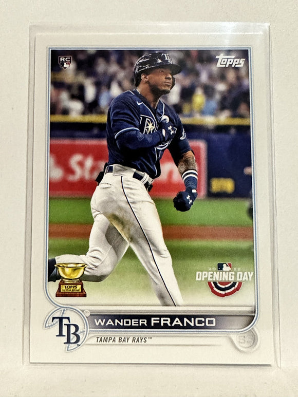 #208 Wander Franco All Star Rookie Tampa Bay Rays 2022 Topps Opening Day Baseball Card