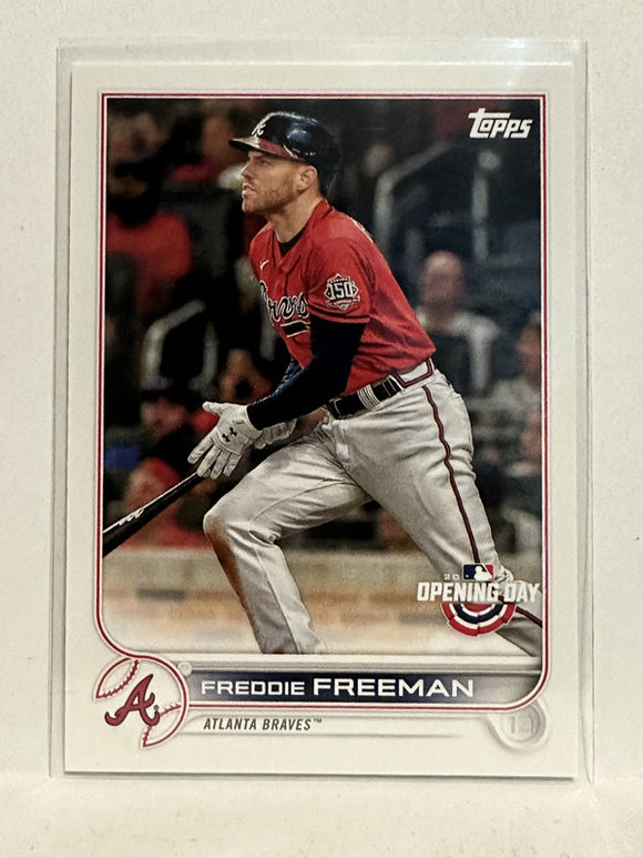 #219 Freddie Freeman Atlanta Braves 2022 Topps Opening Day Baseball Card