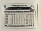 #96 Charlie Blackmon   Colorado Rockies 2022 Topps Opening Day Baseball Card