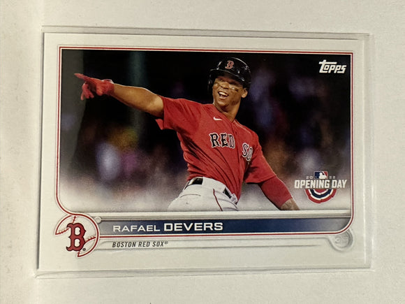 #213 Rafael Devers Boston Red Sox 2022 Topps Opening Day Baseball Card