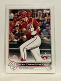 #34 Ryan Zimmerman Washington Nationals 2022 Topps Opening Day Baseball Card