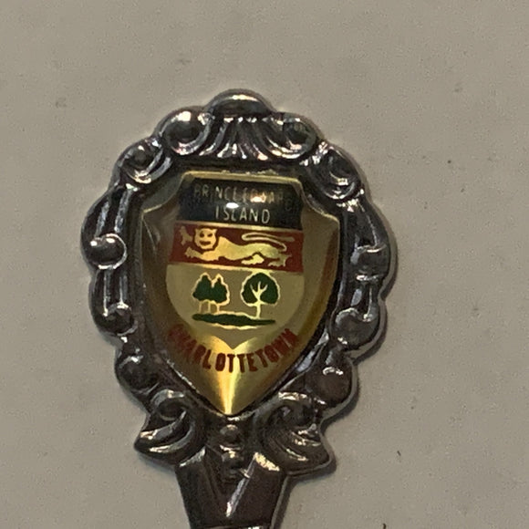 Charlottetown Prince Edward Island Crest emblem collectable Souvenir Spoon PJ