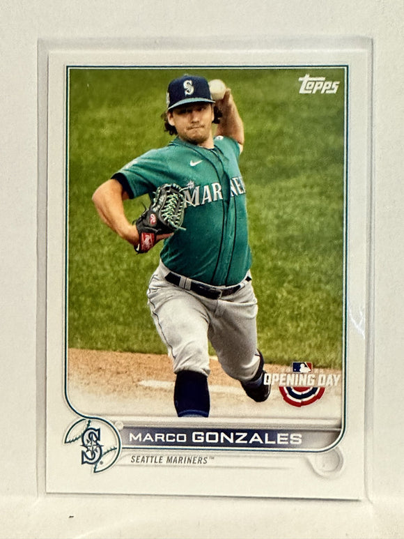#157 Marco Gonzales Seattle Mariners 2022 Topps Opening Day Baseball Card