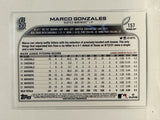 #157 Marco Gonzales Seattle Mariners 2022 Topps Opening Day Baseball Card