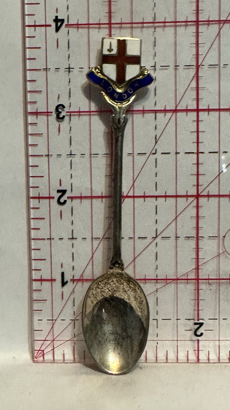 London England Flag Crest Emblem Souvenir Spoon