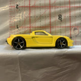 Yellow Porsche Carrera GT Hot Wheels Loose Diecast Car 1/64 HP