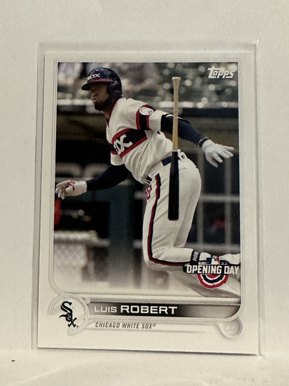 #155 Luis Robert Chicago White Sox 2022 Topps Opening Day Baseball Card