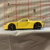 Yellow Porsche Carrera GT Hot Wheels Loose Diecast Car 1/64 HP