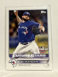 #25 Alek Manoah Future Stars Toronto Blue Jays 2022 Topps Opening Day Baseball Card