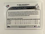 #25 Alek Manoah Future Stars Toronto Blue Jays 2022 Topps Opening Day Baseball Card