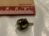 Bejewelled Letter A Lapel Hat Pin CZ