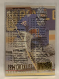 #249 Checklist  1994-95 Fleer Ultra Hockey Card