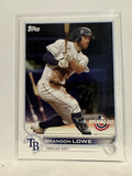 #12 Brandon Lowe Tampa Bay Rays 2022 Topps Opening Day Baseball Card