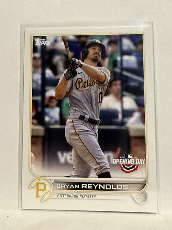 #202 Bryan Reynolds Pittsburgh Pirates 2022 Topps Opening Day Baseball Card